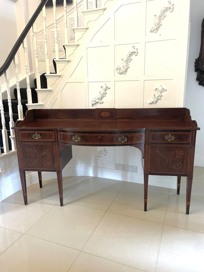Magnificent Quality Large Antique George III Inlaid Mahogany Sideboard